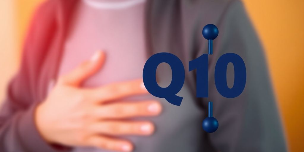 Q10 molecule with heart patient