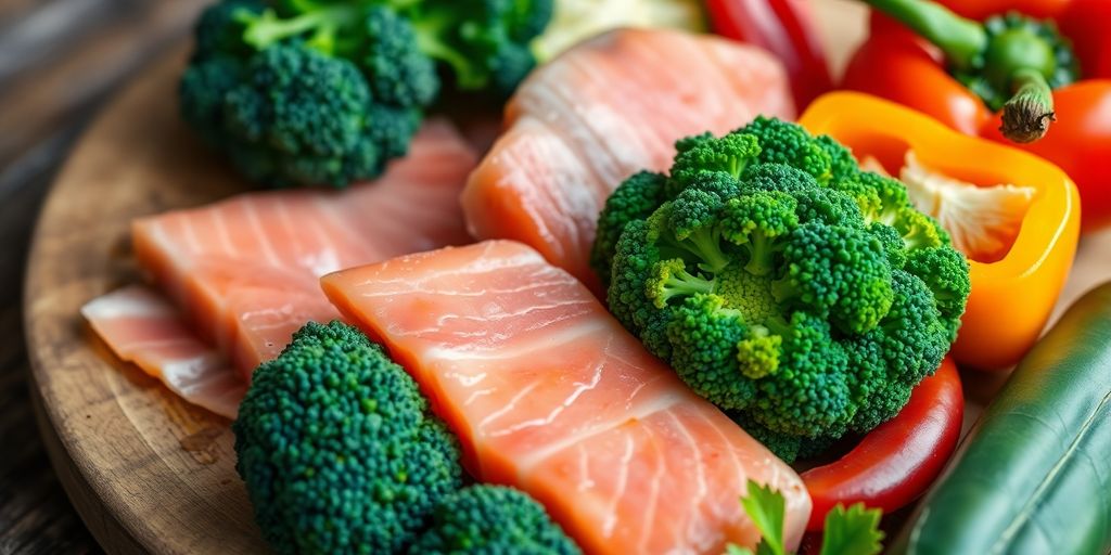 Ubiquinol-rich foods, vibrant and natural.