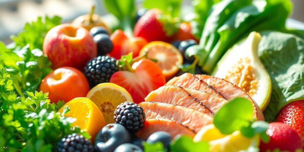 Heart-healthy foods arranged in a vibrant bowl.